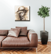 Line Love II Wrapped Canvas - Beyond T-shirts